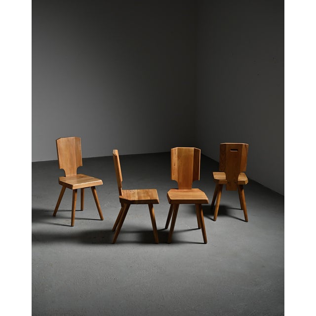 Model S28 Chairs by Pierre Chapo, France, 1965, Set of 4 For Sale - Image 15 of 16