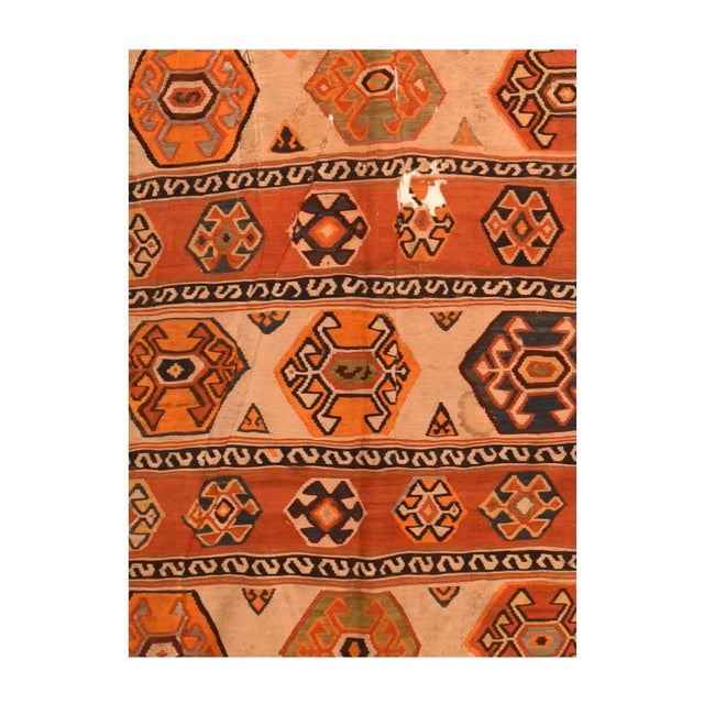 Tribal Antique Kilim 5' X 8'7'' For Sale - Image 3 of 3