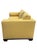 Elegant Baker Furniture tuxedo sofa featuring clean architectural lines, deep plush seating, and luxurious golden corduroy...