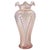 Fenton Pink Opalescent Carnival Glass Feather Pattern Ruffled Vase, Mid-Century For Sale - Image 9 of 16