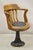 Antique JB Van Sciver Oak Wood Swivel Ship Captains Courthouse Bankers Arm Chair. Item features a floor mount porcelain...