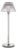 Waterford by Visual Comfort Signature Blaze 16" Rechargeable Table Lamp in Polished Nickel with Clear Crystal For Sale