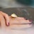Baroque Pearl Gold Design Isis Chunky Ring, Size 4 For Sale - Image 9 of 10