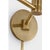 2020s Barbara Barry for Visual Comfort Signature Go Lightly Swing Arm Wall Light in Soft Brass with Linen Shade For Sale - Image 5 of 9
