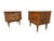 Mid-Century Modern Mid-Century Modern Walnut Nightstands - Set of 2 For Sale - Image 3 of 8
