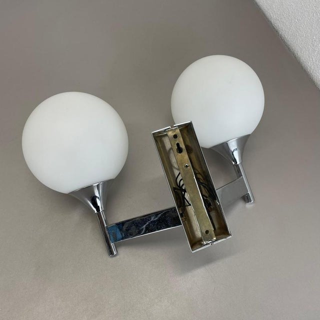 Chrome Tube Torch Wall Light attributed to Gaetano Sciolari, Italy, 1970s For Sale - Image 13 of 18