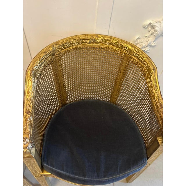 Antique French Giltwood Bergere Armchairs, 1860, Set of 2 For Sale - Image 14 of 16