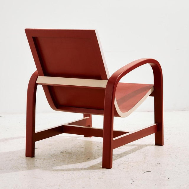 Bauhaus Vintage Beech Armchair, 1940s For Sale - Image 3 of 18