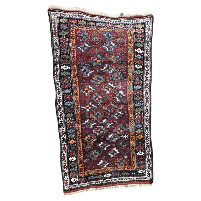 Antique Kurdish Kazak Back For Sale