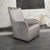 2010s Modern Armchair With Curved Arms in Crushed Velvet Taupe For Sale - Image 5 of 5