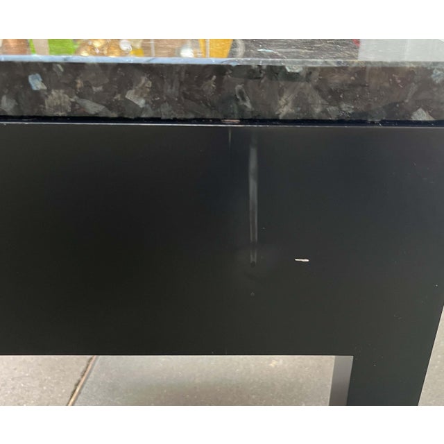 Vintage German Table with Drawer and Granite Tabletop from Interlübke, 1980s For Sale - Image 18 of 18