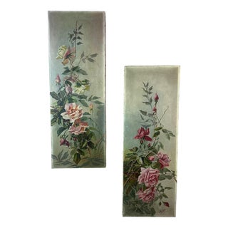 M. Nuguet, Untitled, 1920s, Oil on Canvas, Set of 2 For Sale