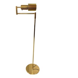Brass Haloprofil 878HR Floor Lamp by Viktor Frauenknecht for Swisslamps International, 1970s For Sale