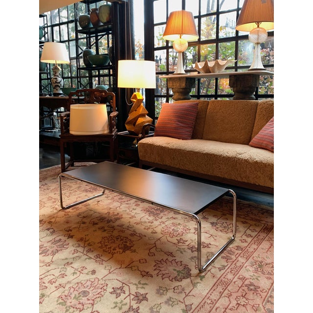 Black Knoll Laccio Coffee Table by Marcel Breuer For Sale - Image 8 of 13