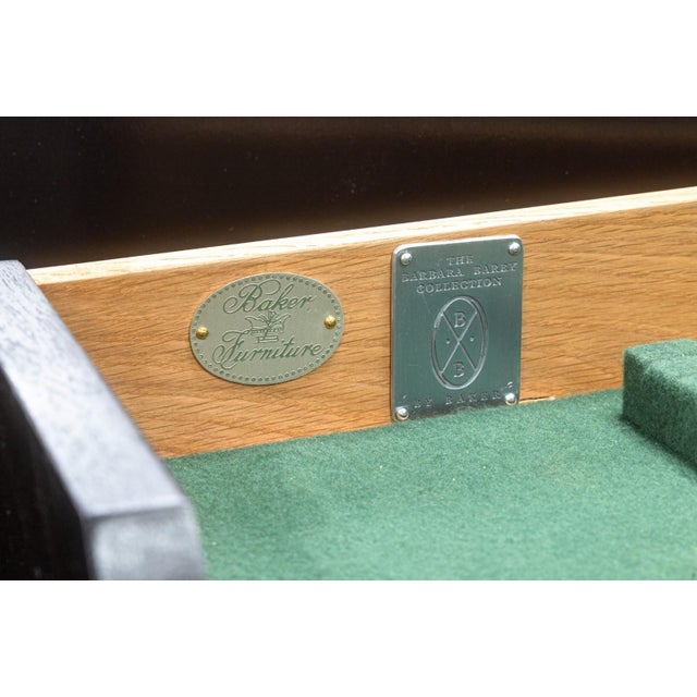 Barbara Barry for Baker Modern Fluted Black Lacquered Sideboard Credenza For Sale In Detroit - Image 6 of 11