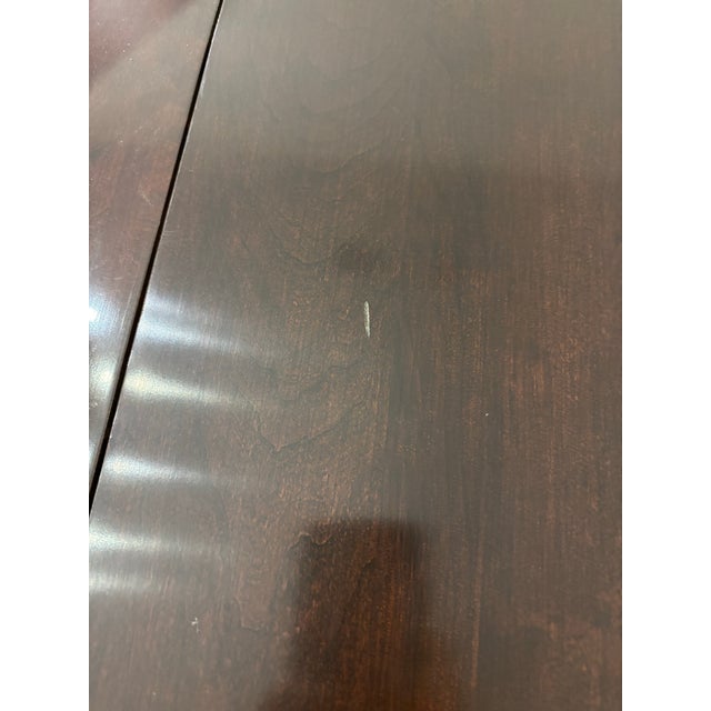 Brown 1990s Ethan Allen Georgian Court Dining Table and Chairs - Set of 13 For Sale - Image 8 of 12