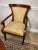 2000 - 2009 John Widdicomb Set of 8 Pristine Klismos Dining Room Chairs With Gold Satin Damask For Sale - Image 5 of 12
