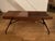 Brown Italian Side Table with Newspaper Rack and Glass Base, 1950s For Sale - Image 8 of 9