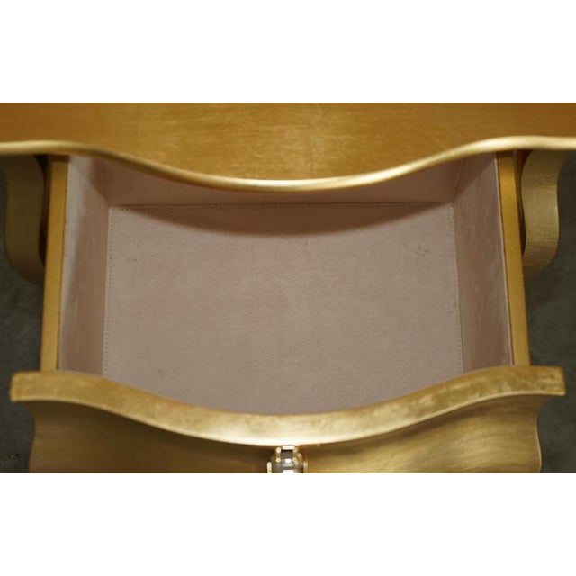 24CT Gold Leaf Canova Nightstands by Fendi Casa, Set of 2 For Sale - Image 9 of 18