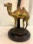 Indian Chic Vintage Maitland-Smith Style Orientalist Brass and Bronze Camel Table Lamp by Oriental Accents For Sale - Image 3 of 9