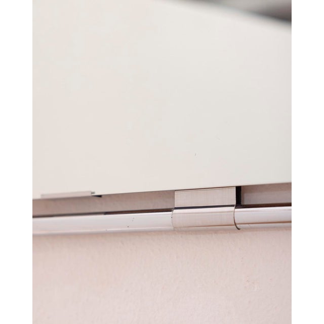 Metal Vintage Italian Chrome Metal Wall Mirror, 1970s For Sale - Image 7 of 10