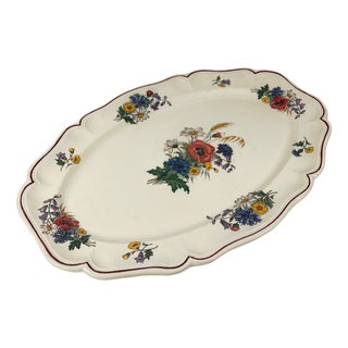 Large Agreste Platter from Sarreguemines, 1890s For Sale