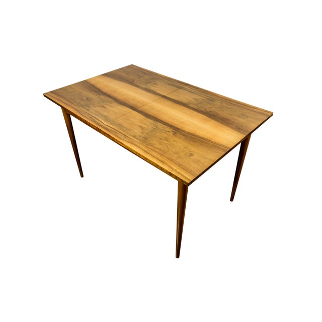 Mid-Century Extendable Dining Table in Walnut from BFM, Poland, 1960s For Sale - Image 14 of 14