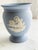 English Vintage Wedgwood Pale Blue Jasperware Posey Pot Vase For Sale - Image 3 of 9