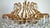 Gold Vintage Brass and Lead Crystal Ball Chandelier from Schröder, 1970s For Sale - Image 8 of 15