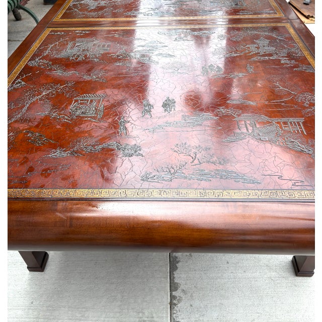 Drexel Heritage Mid-Century Vintage Chinoiserie Dining Table For Sale - Image 10 of 11