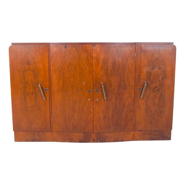 Vintage Portuguese Sideboard in Walnut, 1920 For Sale - Image 13 of 13