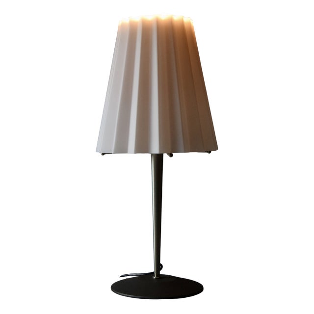 Pink Pleaded Murano Glass Table Lamp, 1999 For Sale