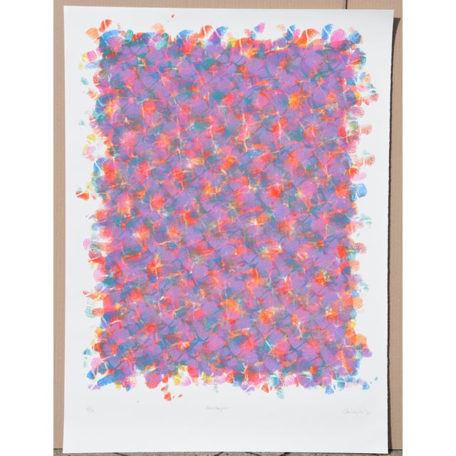 1980s Peter Reichenberger, Actions (Fingerprints), #37/50, 1982, Screenprint and Vellum For Sale - Image 5 of 15