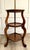 Mid 20th Century Tiered Wood Floor Lamp With Ornate Gold Filigree Shade For Sale In Los Angeles - Image 6 of 12