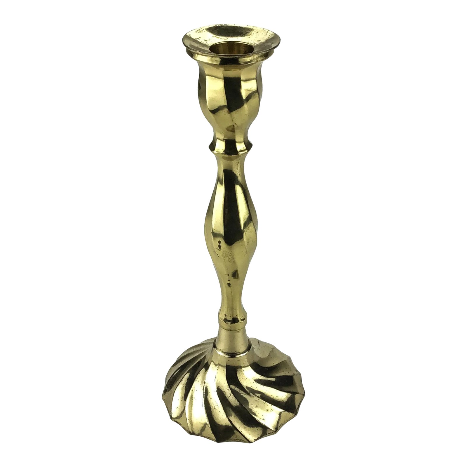 Solid Brass Single Candle Holder India Chairish