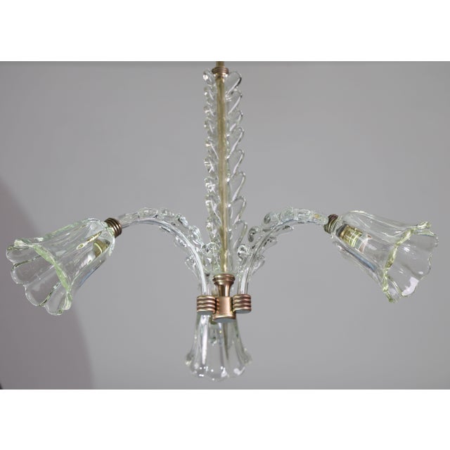 Charming Art Decò Chandelier by Barovier E Toso, 1940s For Sale - Image 6 of 16