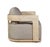 Eclipse Outdoor Solid Teak Wood Love Seat Natural - Gray Fabric For Sale In Chicago - Image 6 of 11