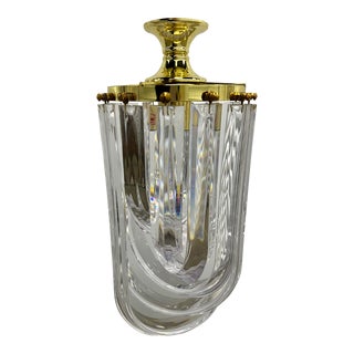 1990s Lucite Ribbon Chandelier Light For Sale