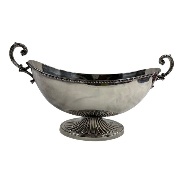 Early 20th Century French Silver Plate Tureen For Sale