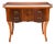 1900-1909 Biedermeier Mahogany 3 Drawer Side Table With Gallery For Sale
