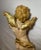 Antique 1800's Hand Carved Gilt Wood Religious Winged Cherub Sculpture Statue For Sale - Image 15 of 15
