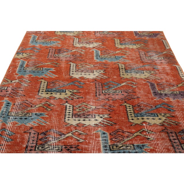 Mid 20th Century Zeki Muren Vintage Turkish Sivas Rug, 02'04 X 07'09 For Sale - Image 5 of 10