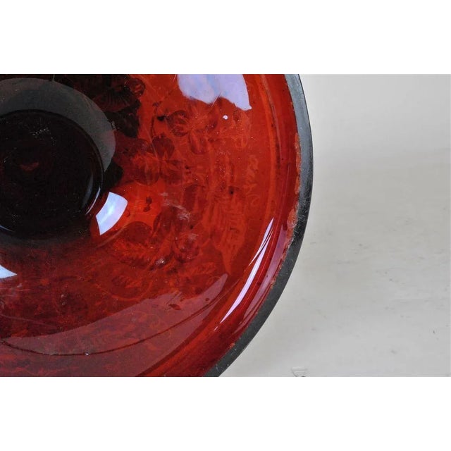 Large 19th Century Ruby Crystal Glass For Sale - Image 3 of 18