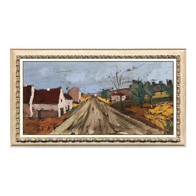 Mid 20th Century Country Lane, Charles Levier For Sale