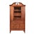Baker Furniture Style Federal Carved Mahogany Bookcase Cabinet, Circa 1940s For Sale