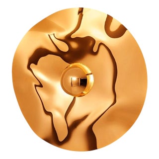 Large Round Mercure Wall Lamp by Jennifer Midoz For Sale