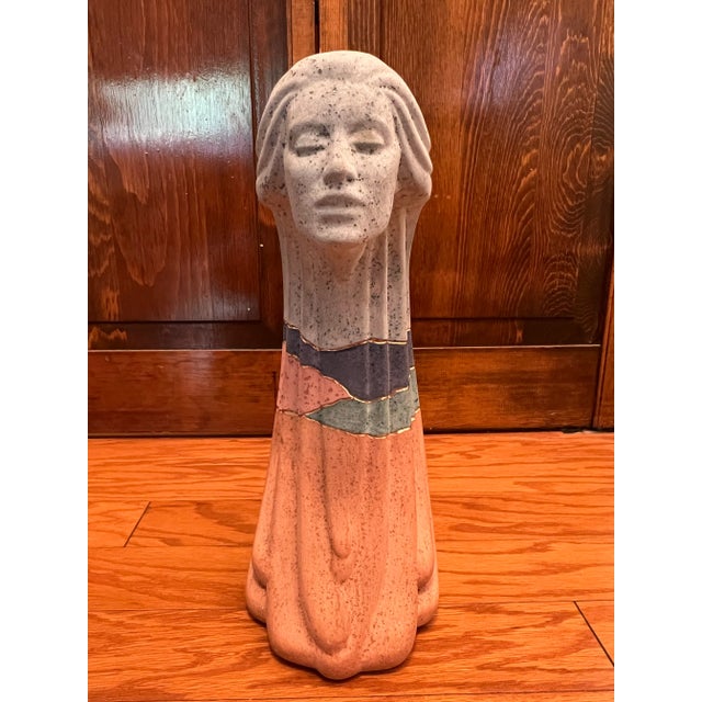 Vintage Sculpture of a Woman, Marked ‘88 For Sale In Los Angeles - Image 6 of 11