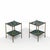 Antique Brass and Green Marble Etagere Side Tables, 1950, Set of 2 For Sale - Image 12 of 12