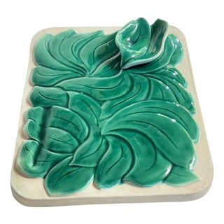 Cheese or Serving Tray in Ceramic, France, 1970s For Sale