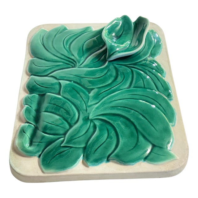 Cheese or Serving Tray in Ceramic, France, 1970s For Sale